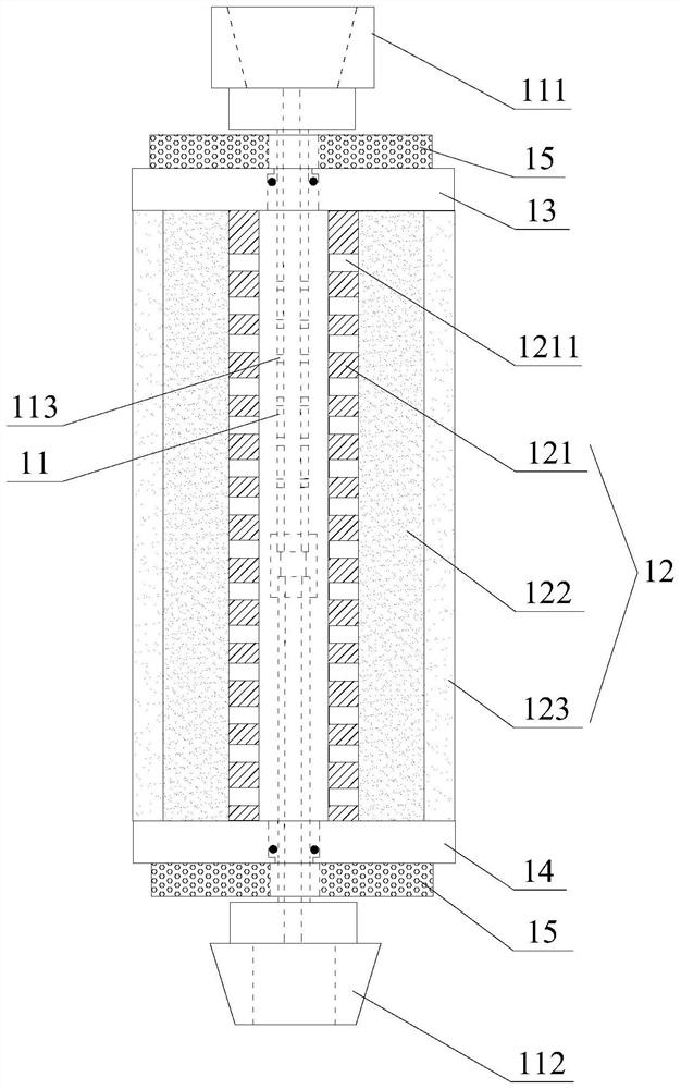 Resistance-increasing oil extraction device capable of improving utilization rate of injected gas and manufacturing method thereof