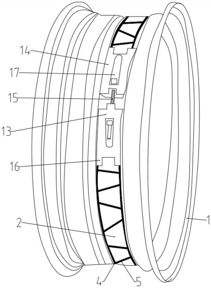 Safety emergency protection device for tire burst during tire running