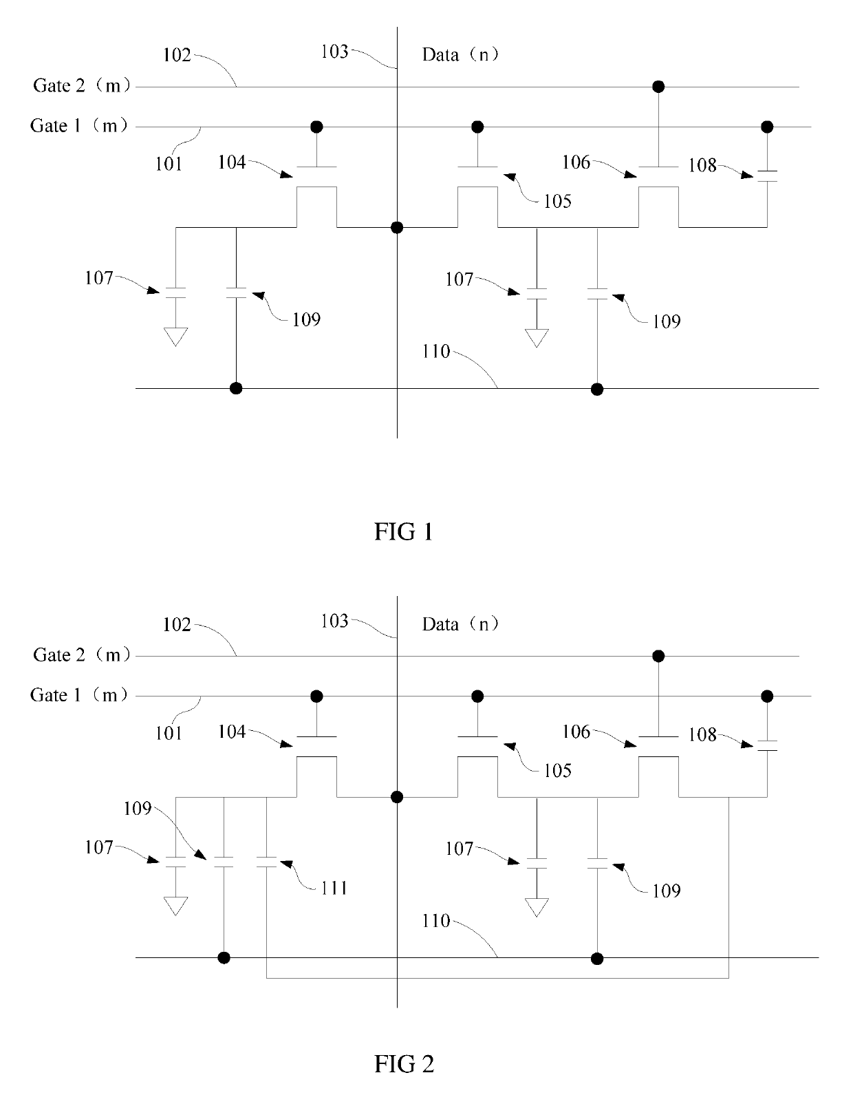 Liquid crystal displays and the pixel circuit structure thereof