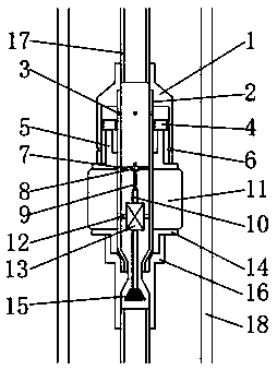 Conical valve type automatic downhole blowout preventer and using method thereof
