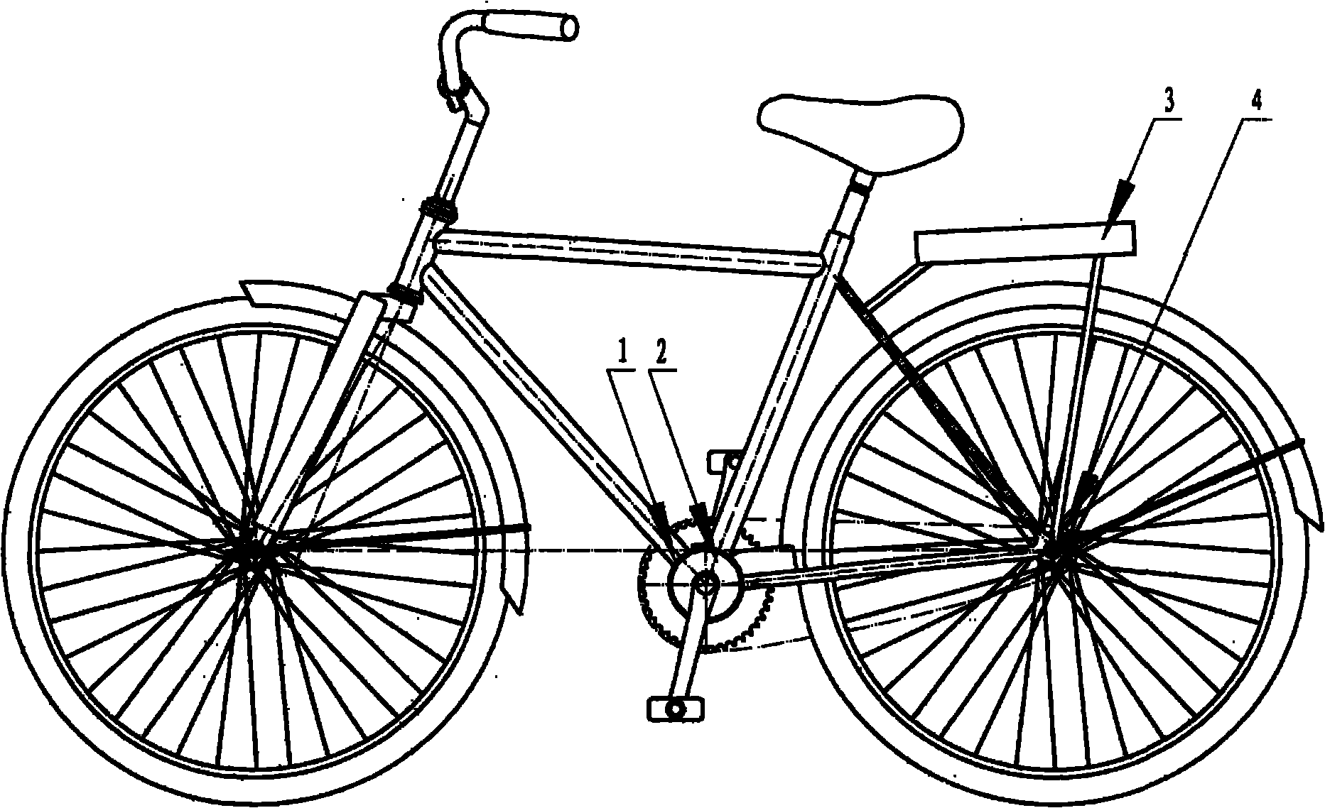 Harmonic wave speed reduction electric bicycle