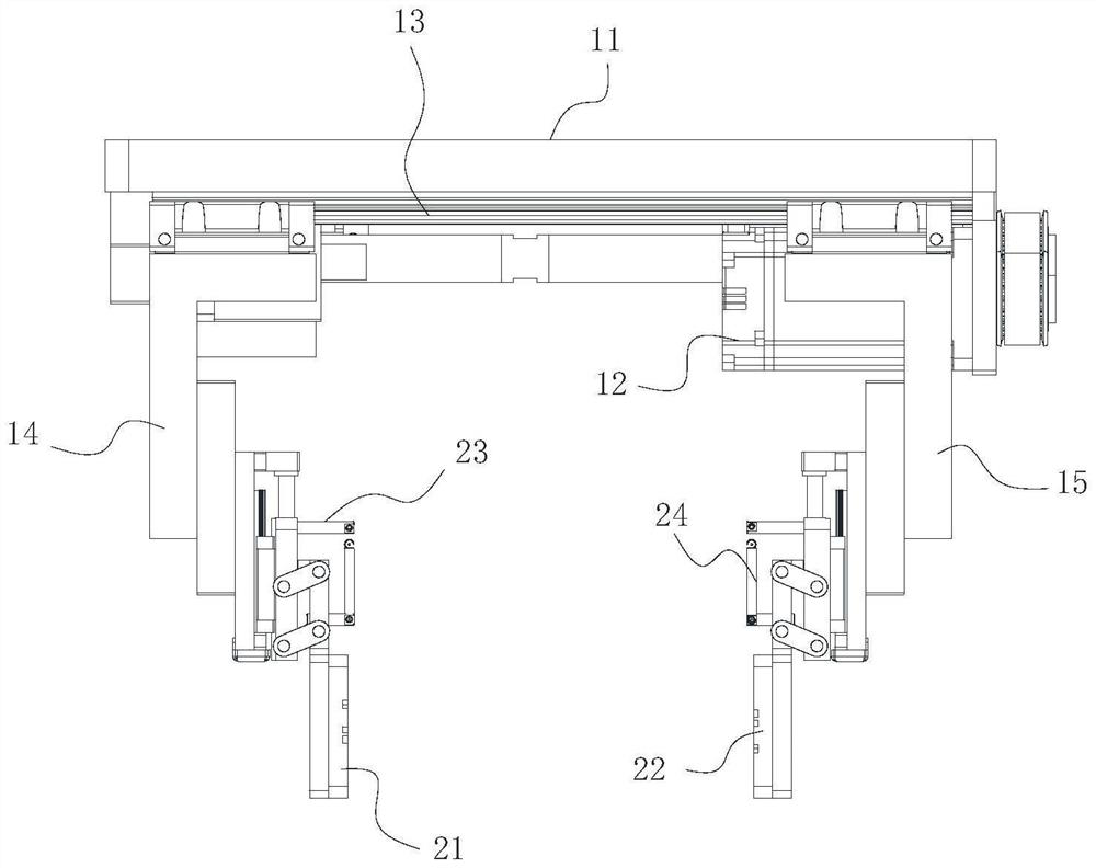 Gravity locking type clamping device and clamping method