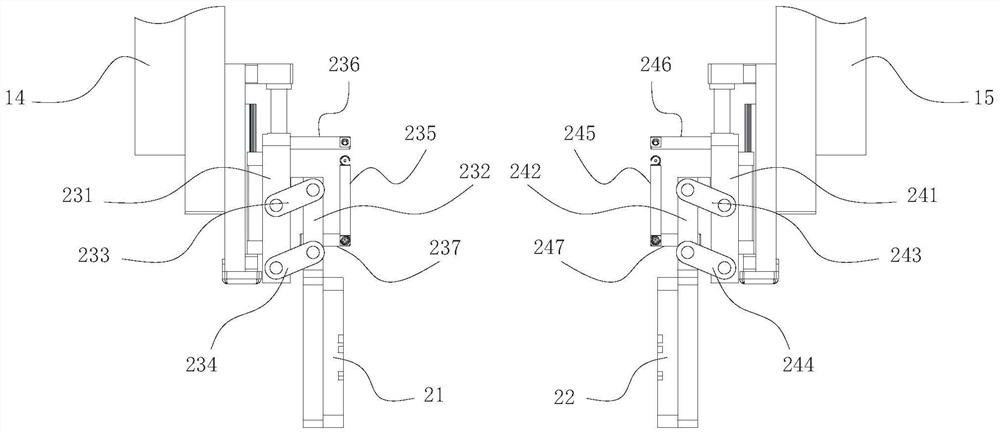 Gravity locking type clamping device and clamping method