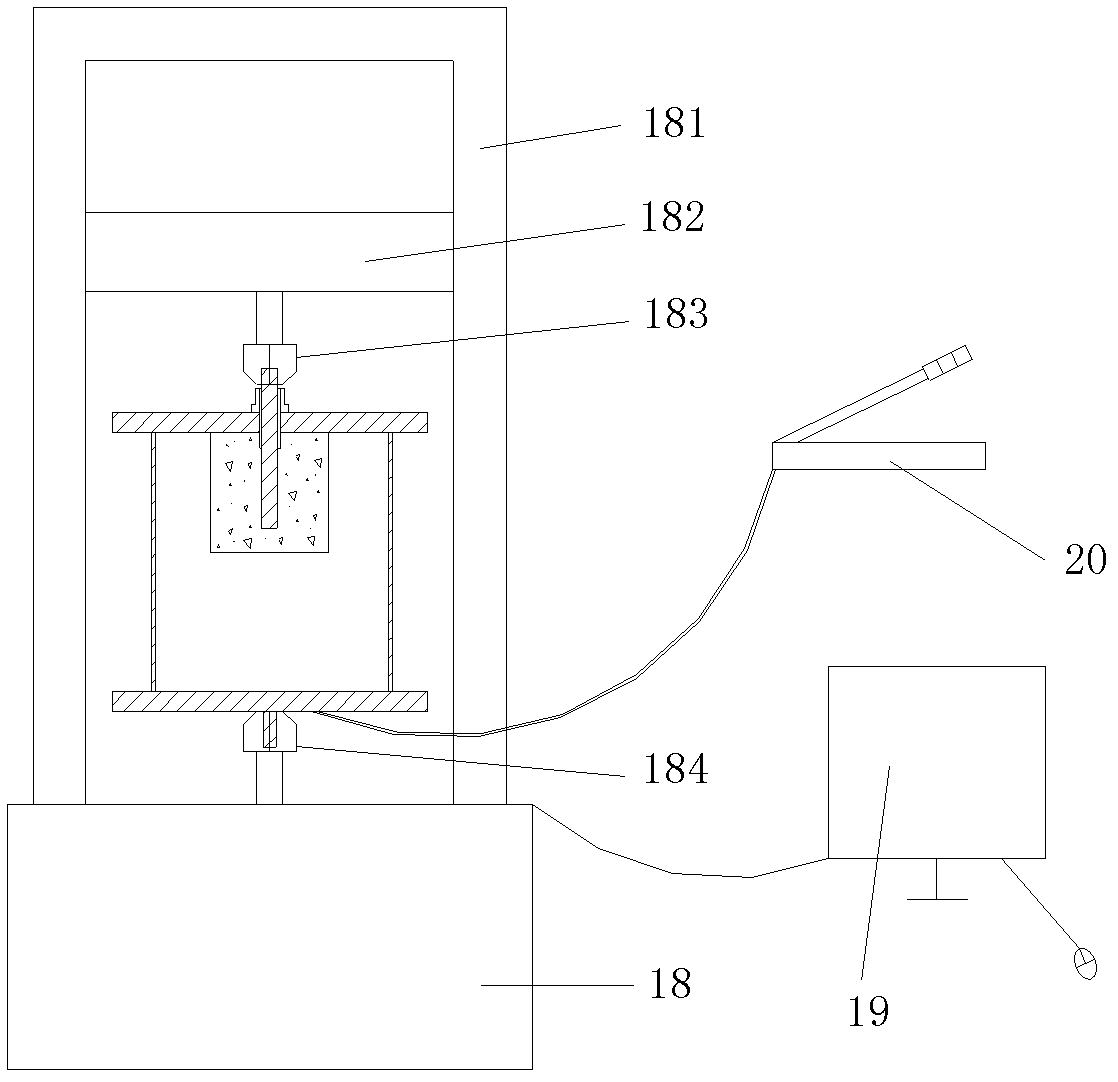 Method and device for measuring bonding strength between reinforcing steel and concrete under action of pre-stress