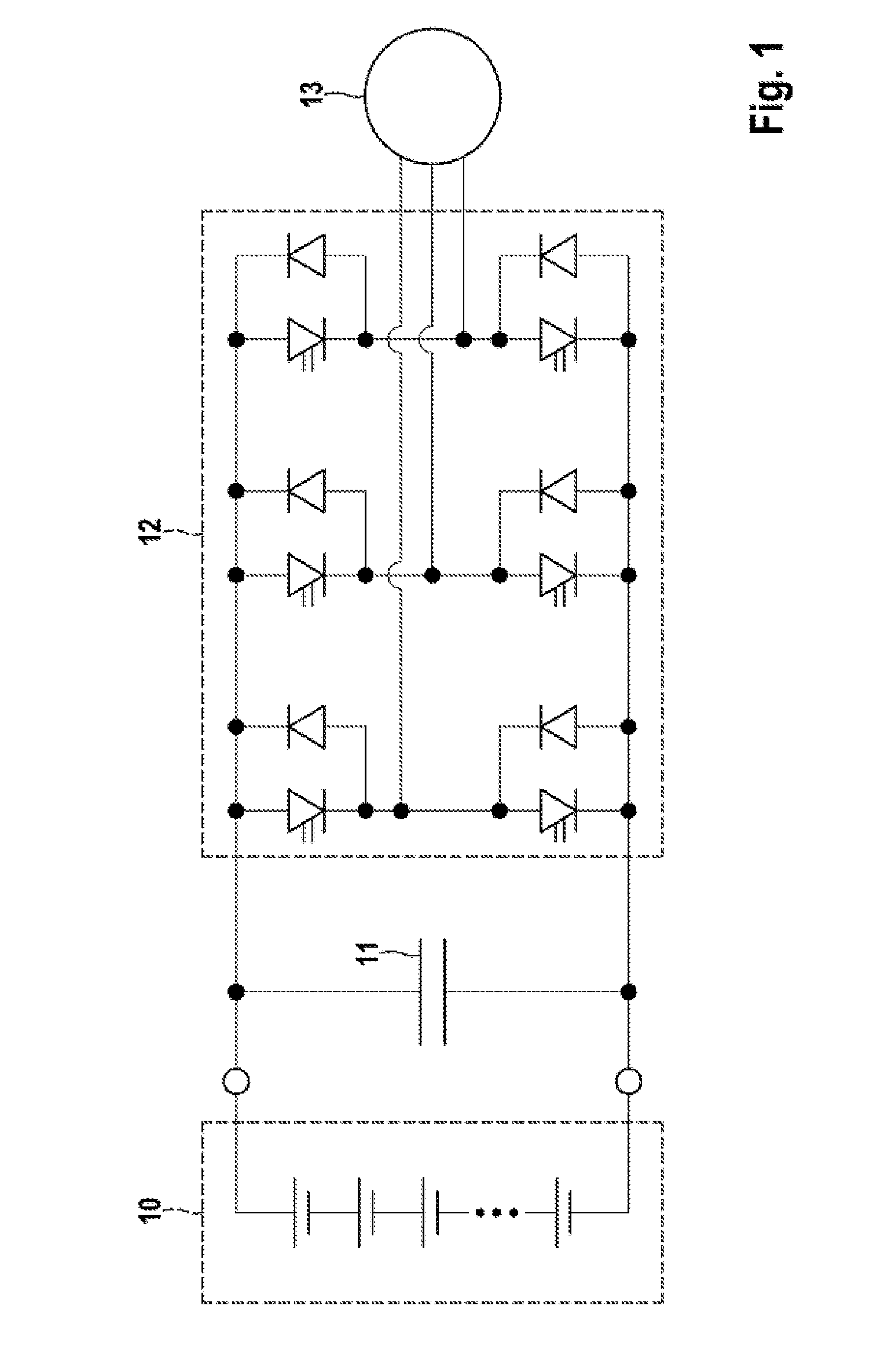 Coupling Unit and Battery Module having an Integrated Pulse-Controlled Inverter and Increased Reliability