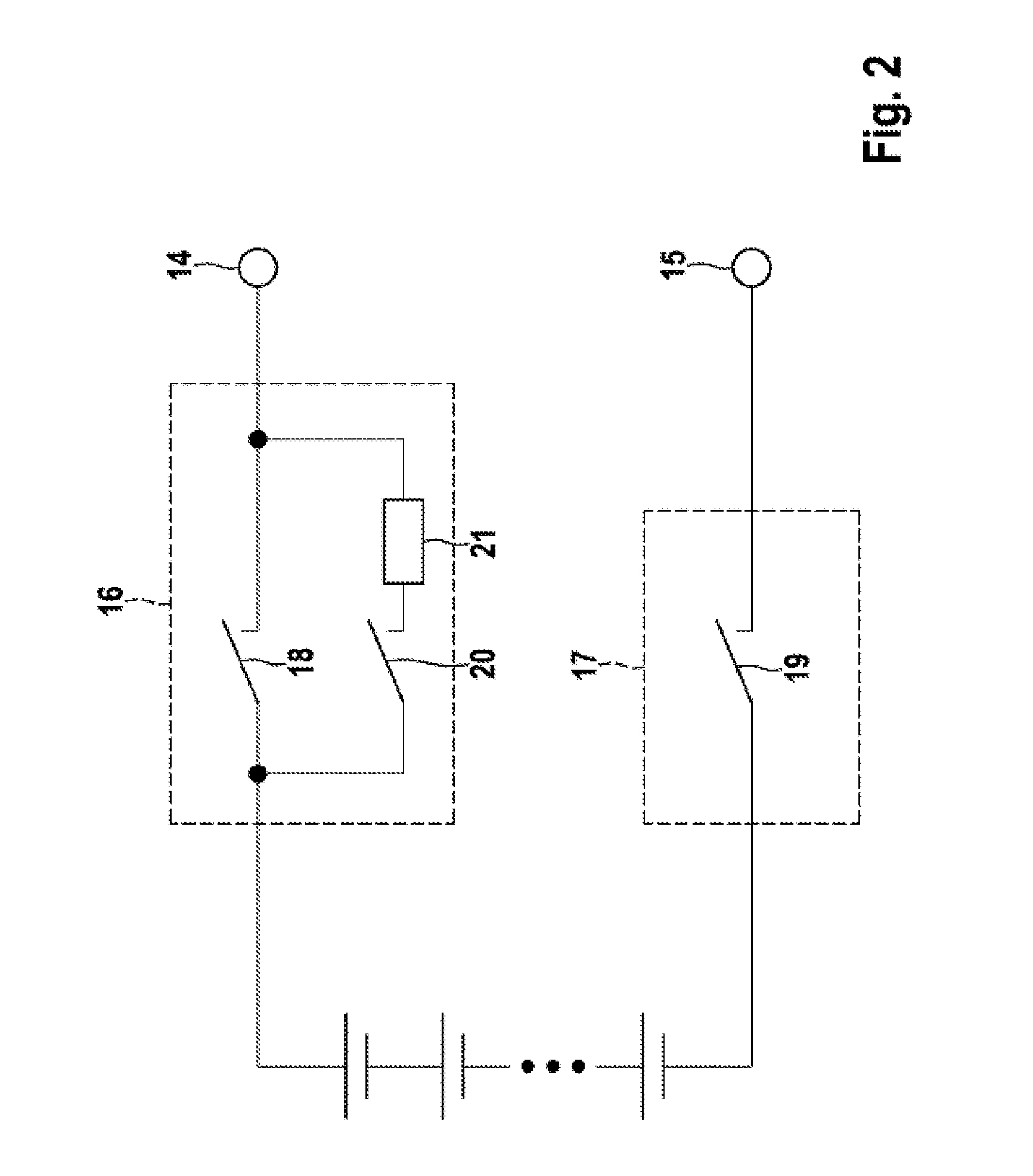 Coupling Unit and Battery Module having an Integrated Pulse-Controlled Inverter and Increased Reliability