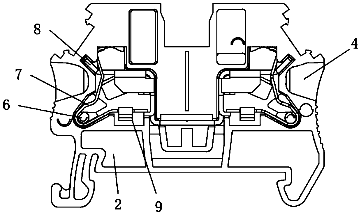 Side surface direct insertion type wiring terminal