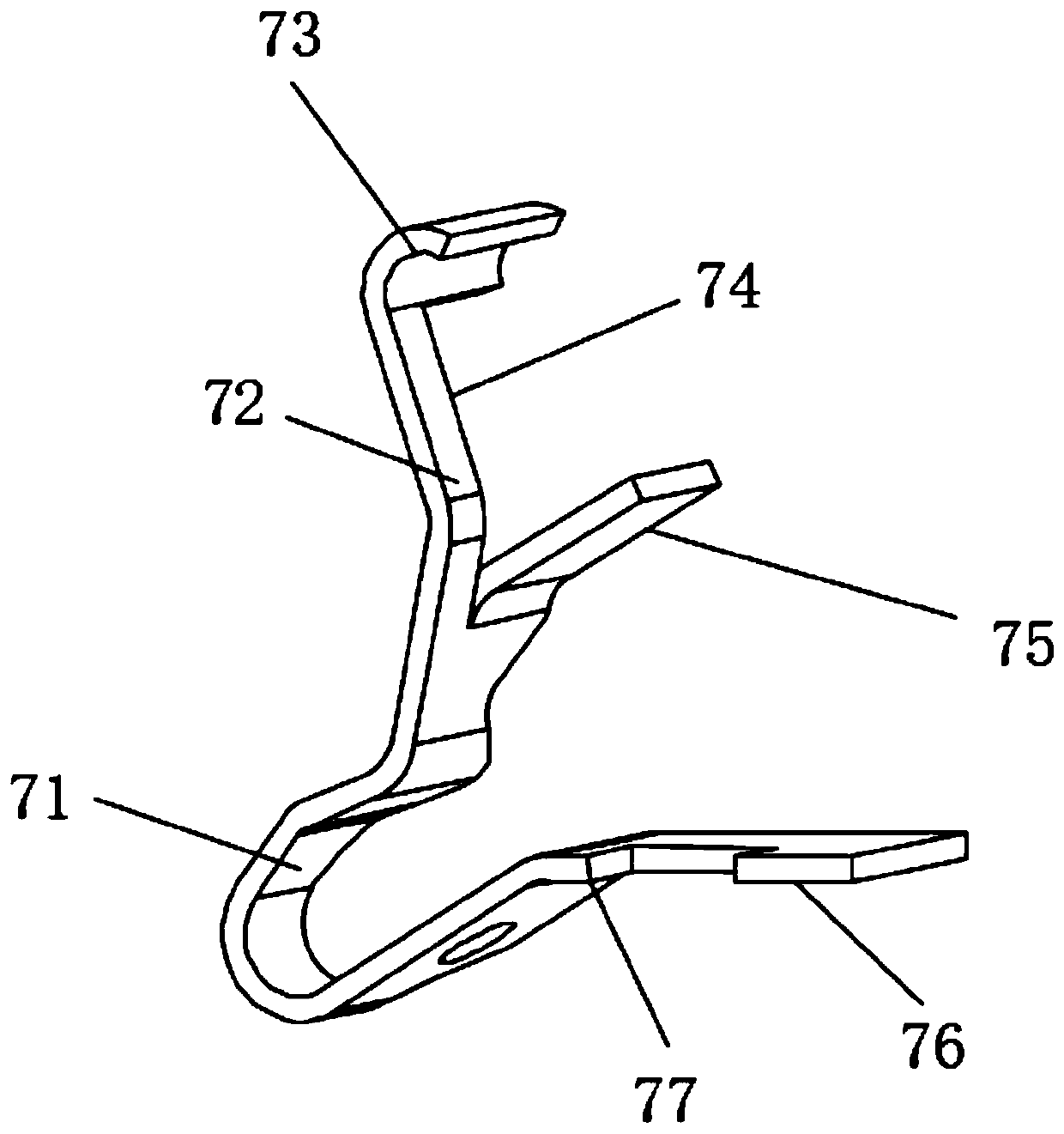 Side surface direct insertion type wiring terminal