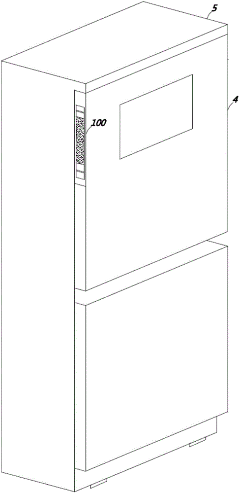 Anti-coupling acoustic structure on refrigerator