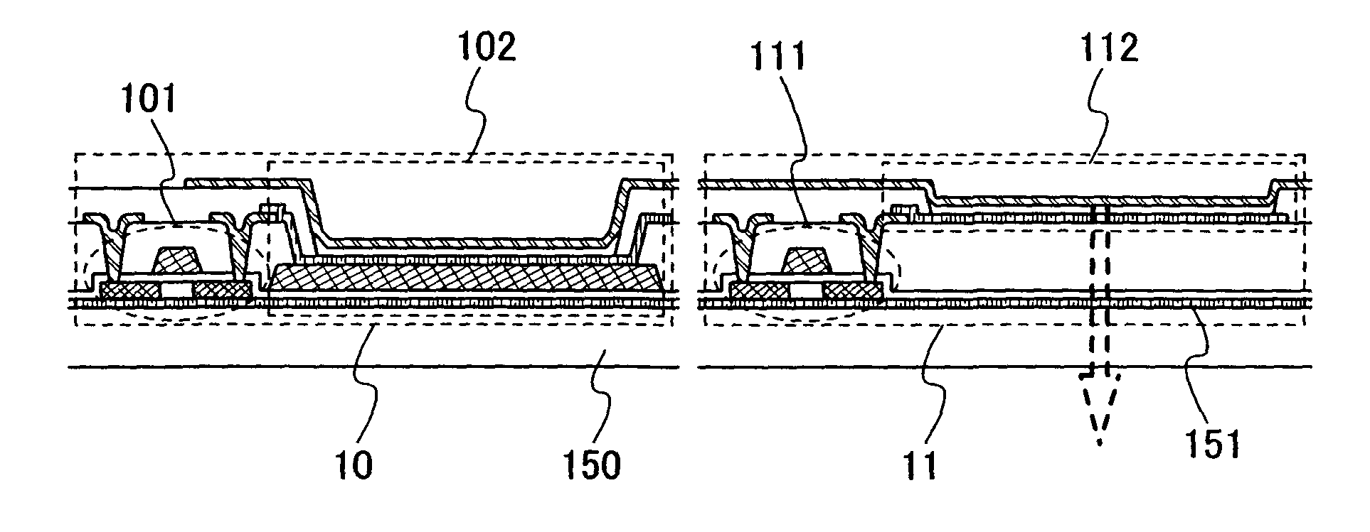 Light-emitting display device with light-blocking layer and manufacturing method thereof