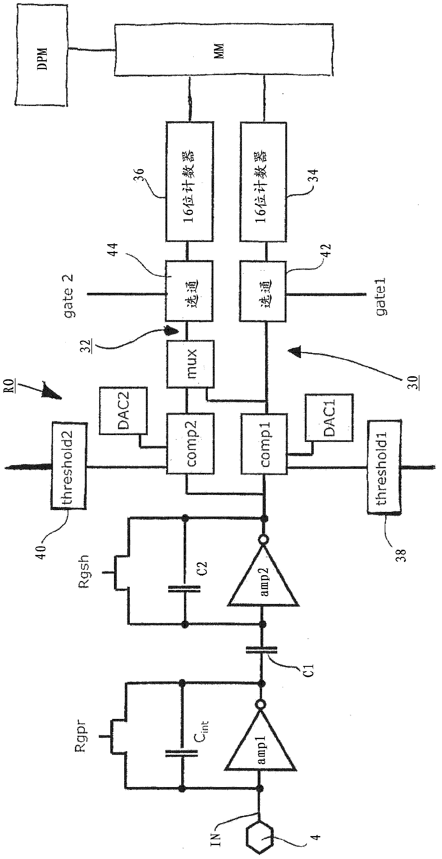 Single photon counting detector system having improved counter architecture