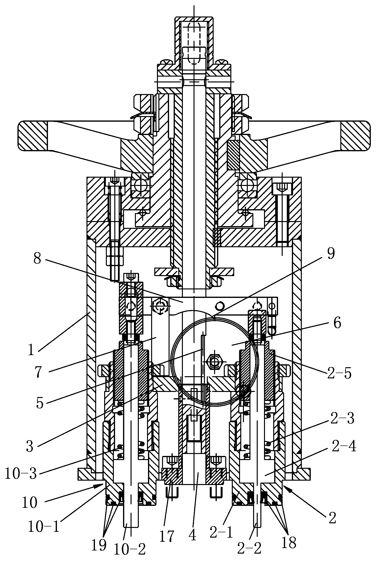 Pilot-operated type solenoid valve for gas well wellhead and valve plug lifting mechanism