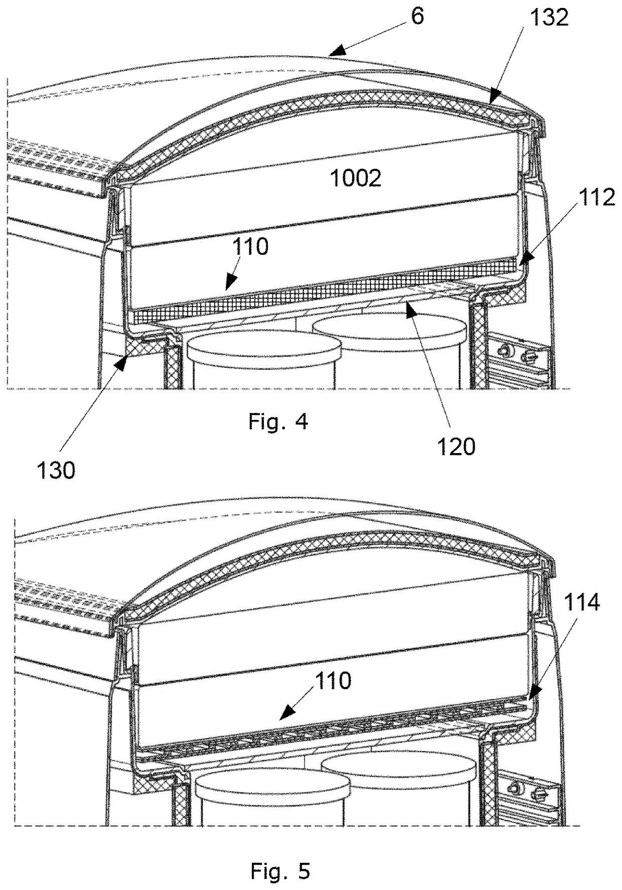 Device and method for consumable item delivery by a mobile robot