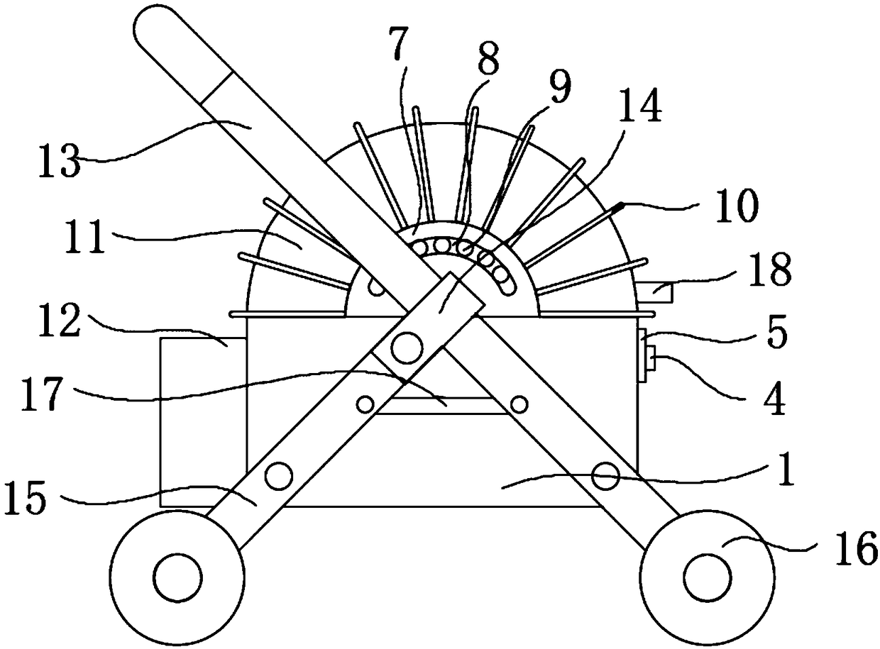 Pet stroller with pulling rope and harness