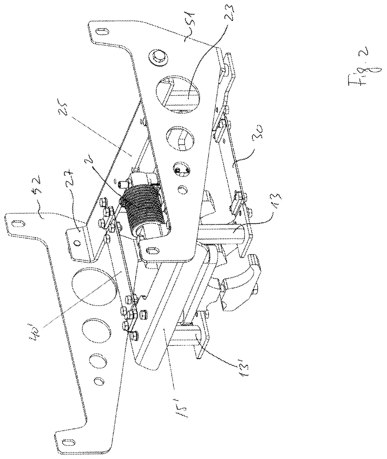 Suspension for a weighing cell