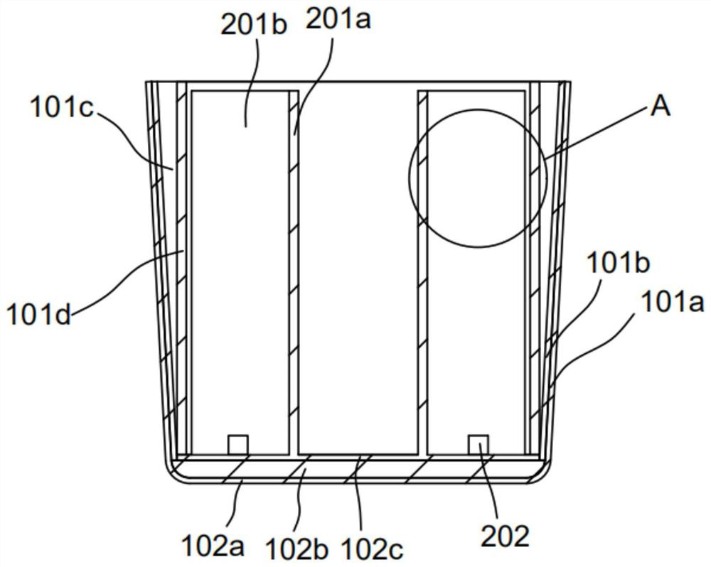 Lining structure of steel ladle for steelmaking emergency and building method of lining structure