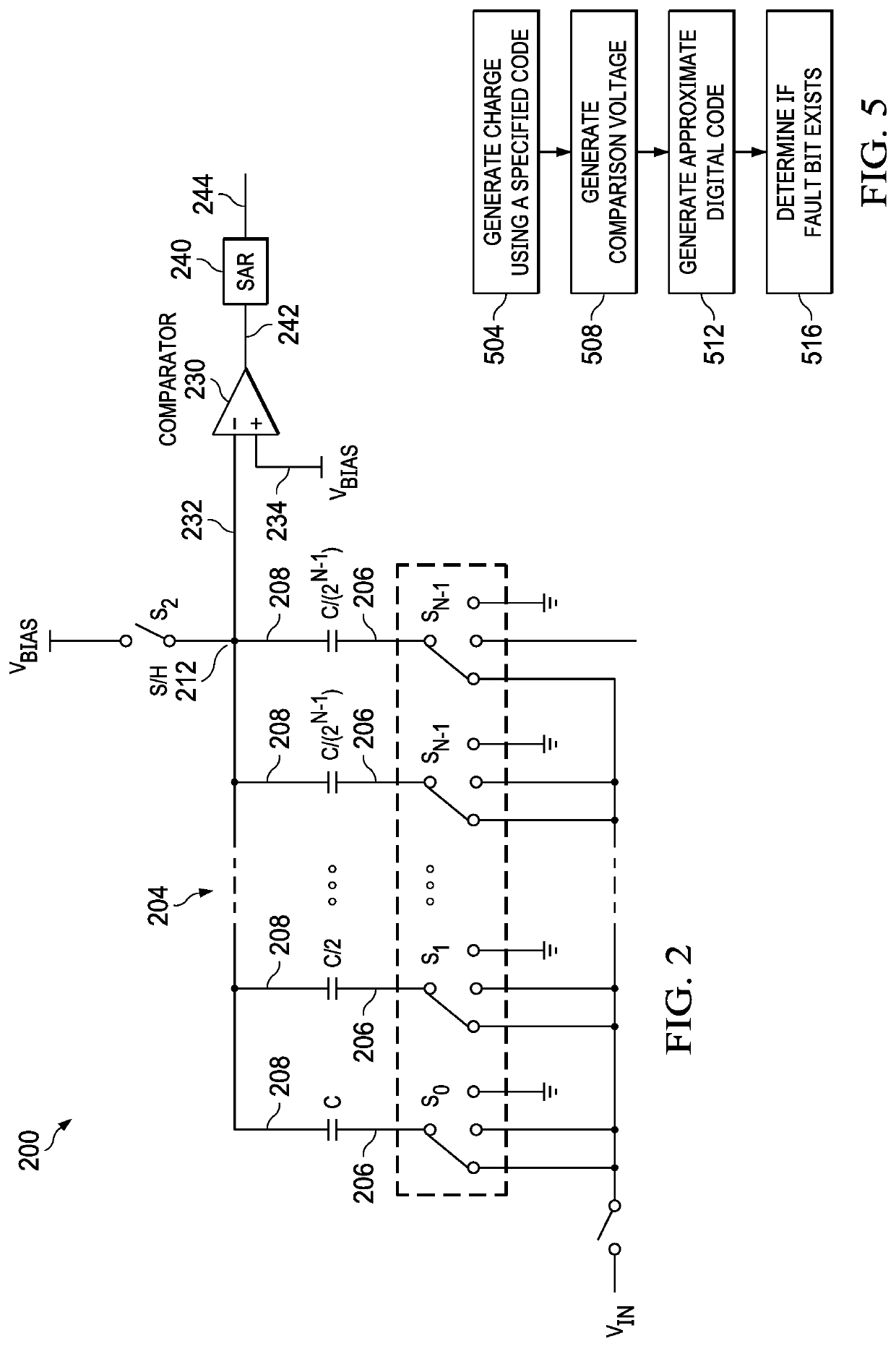 Systems and methods for testing analog to digital (A/D) converter with built-in diagnostic circuit with user supplied variable input voltage