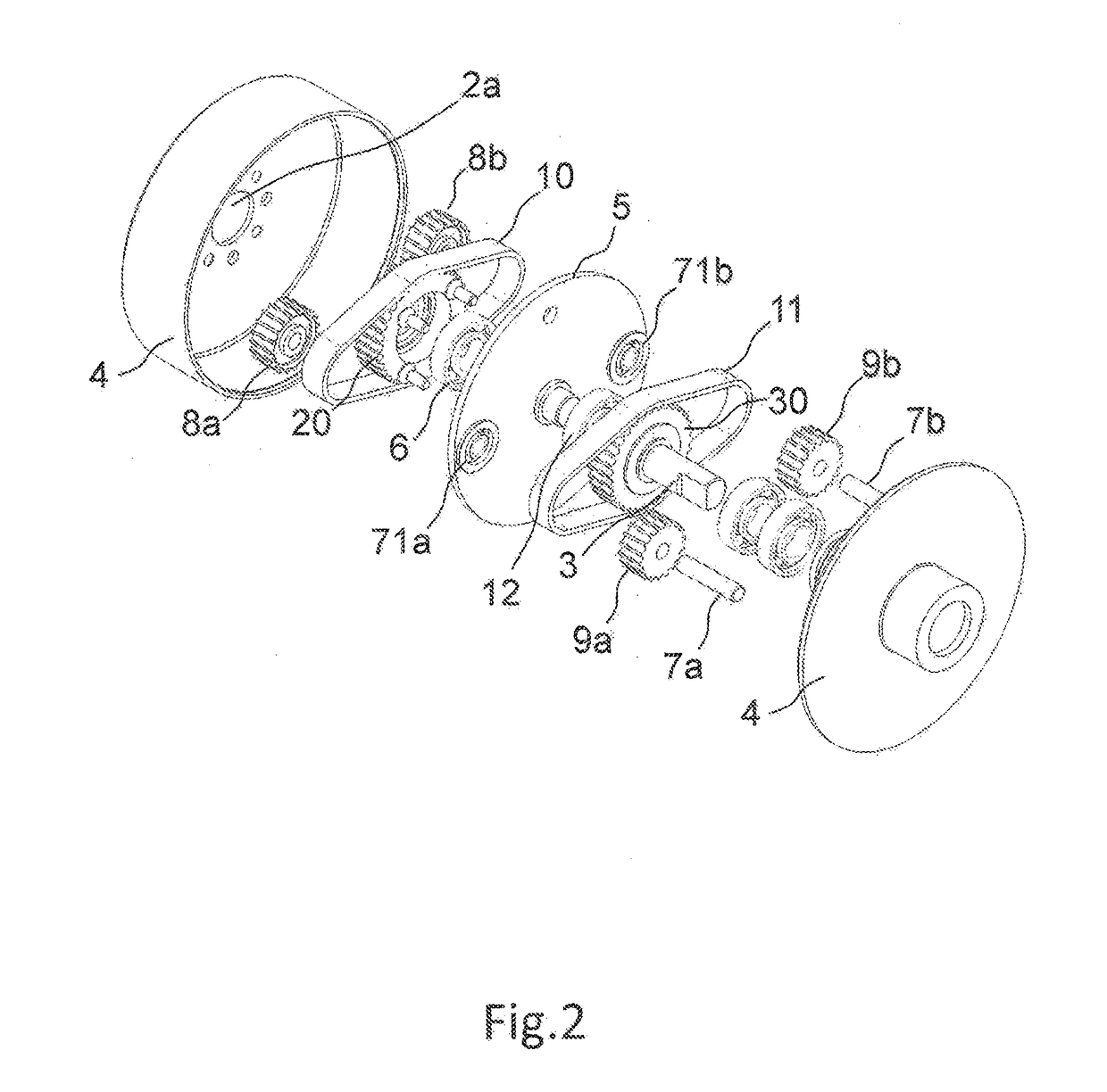 Rotational speed reducer