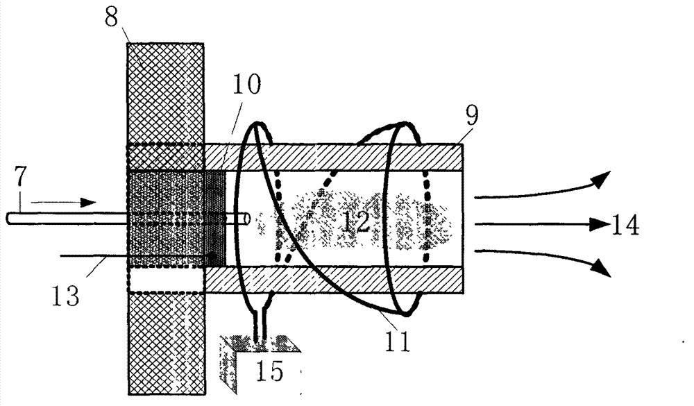 Spacecraft potential active control device based on helicon wave plasma and application thereof