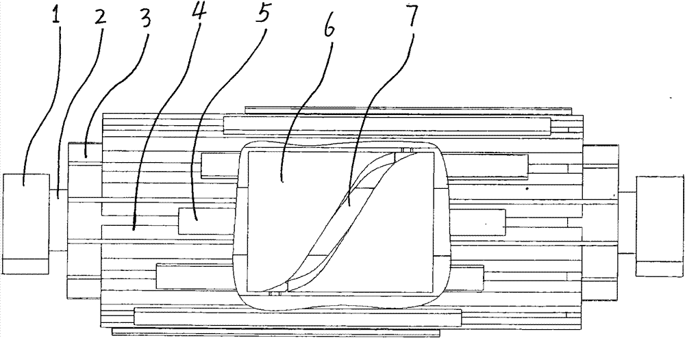 Corner roller for turning device of belt type conveyor