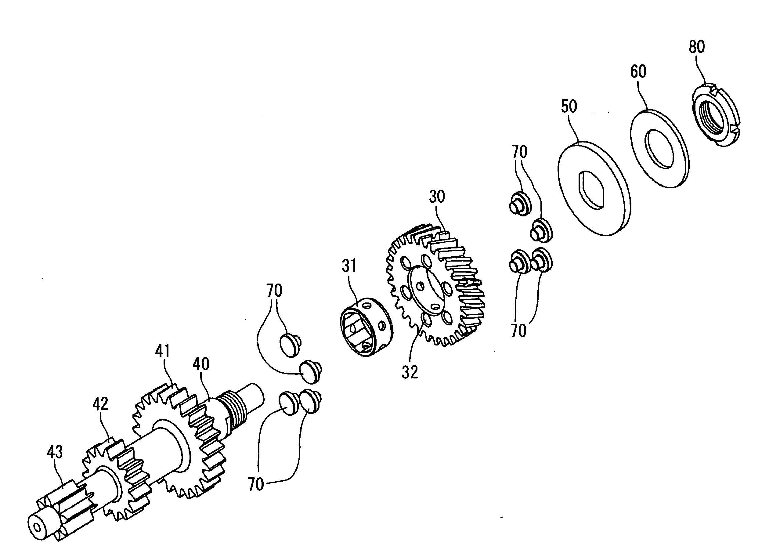 Power transmission device for power tool