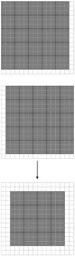 Raster scanning principle-based image block segmentation and processing method