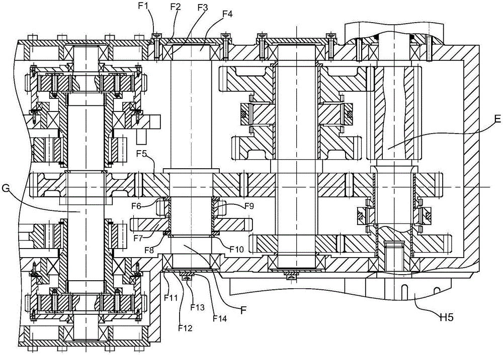 Variable speed device for crawler harvester