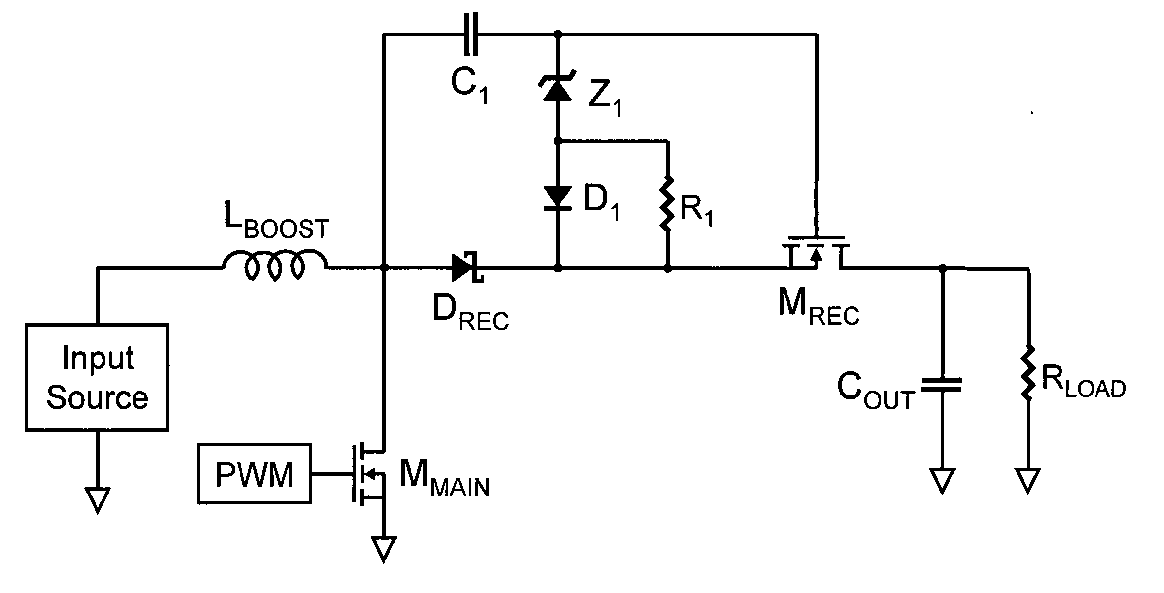 High efficiency power conversion circuits