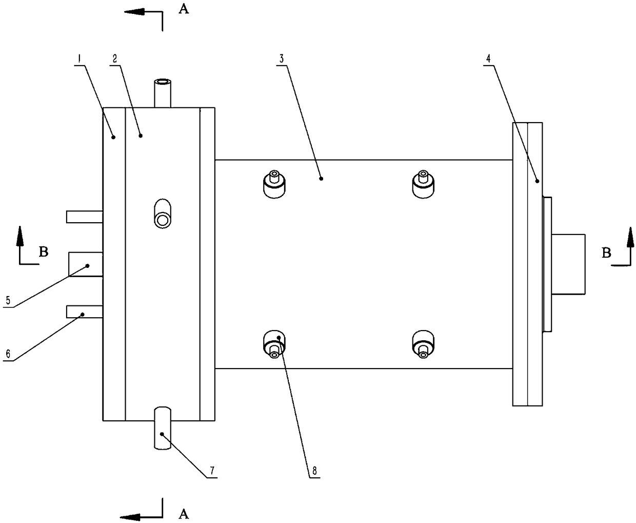 Double combustion chamber device for burning aluminum particles and water