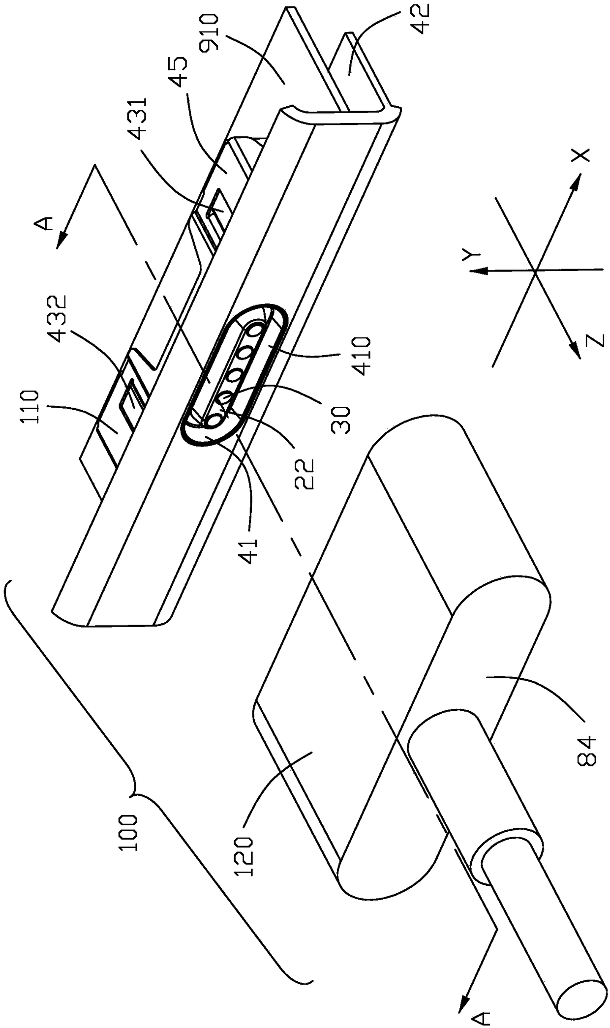 Magnetic type connector composition