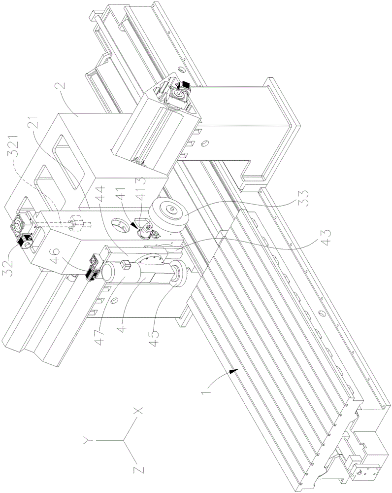 Grinder construction with positionable and movable rotating vertical grinding head