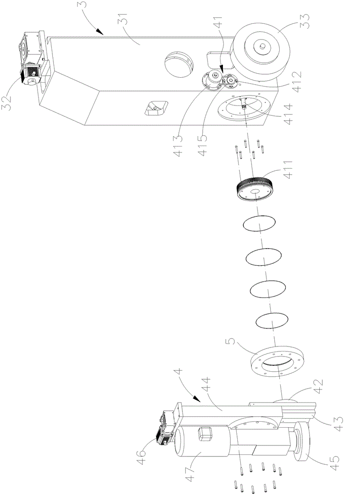 Grinder construction with positionable and movable rotating vertical grinding head