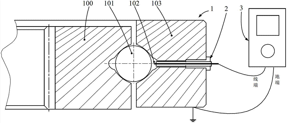 Slewing bearing wearing extent on-line measurement and lubricating grease automatic filling-up method