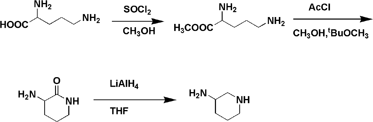 Preparation method for 3-aminopiperidine and optical isomer thereof