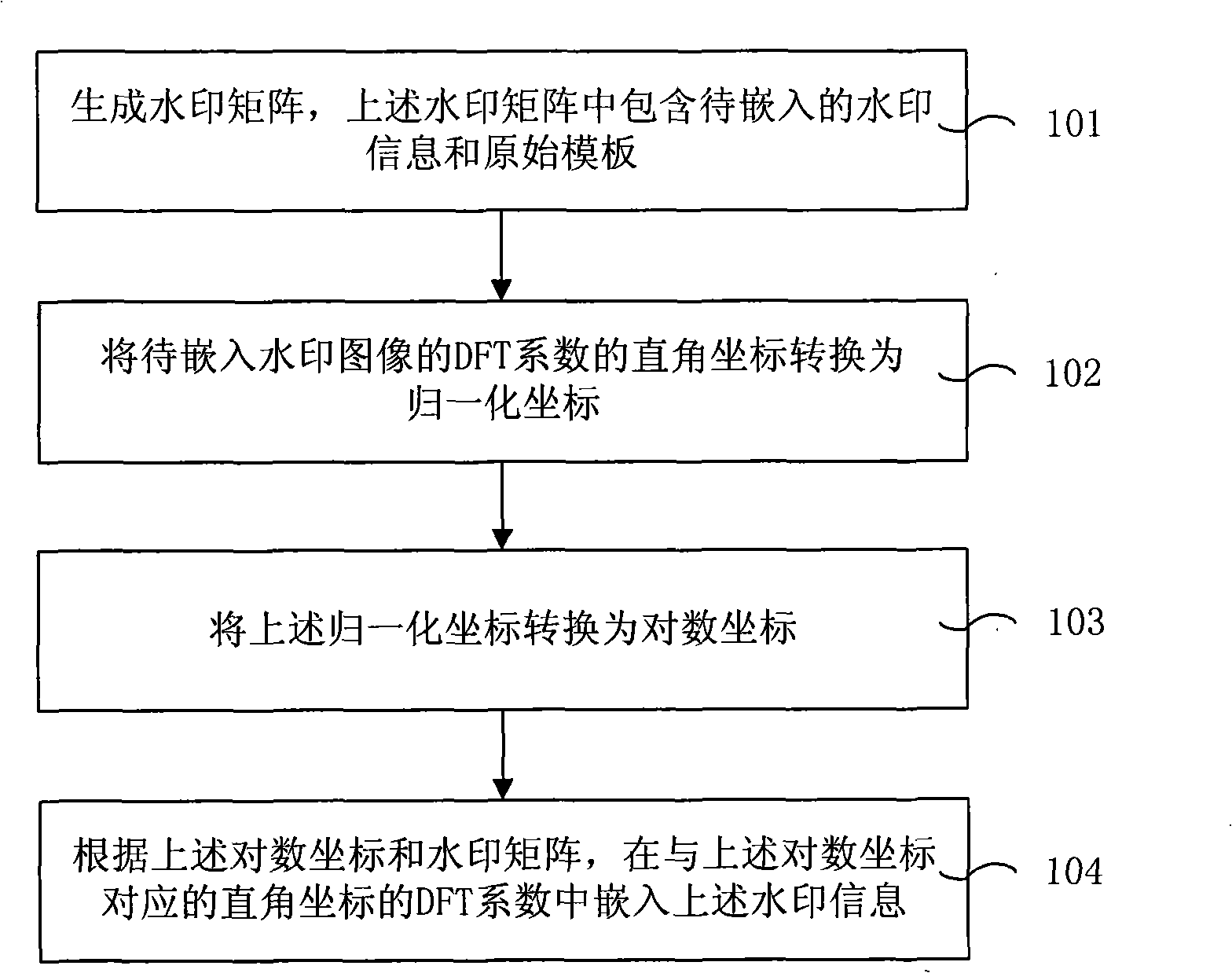 Method and apparatus for embedding and extracting watermark as well as processing system