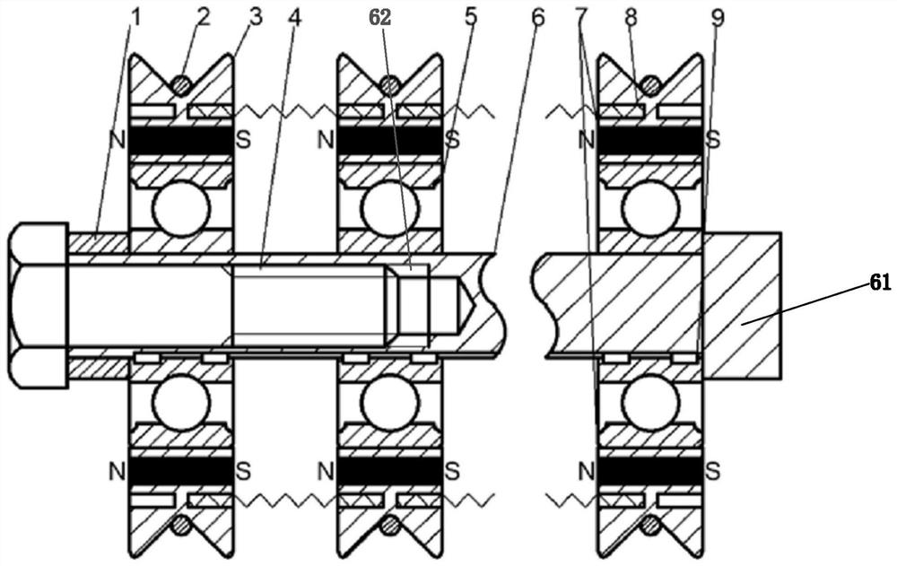 Device for adjusting wire net distance in wire saw machining process and machining method