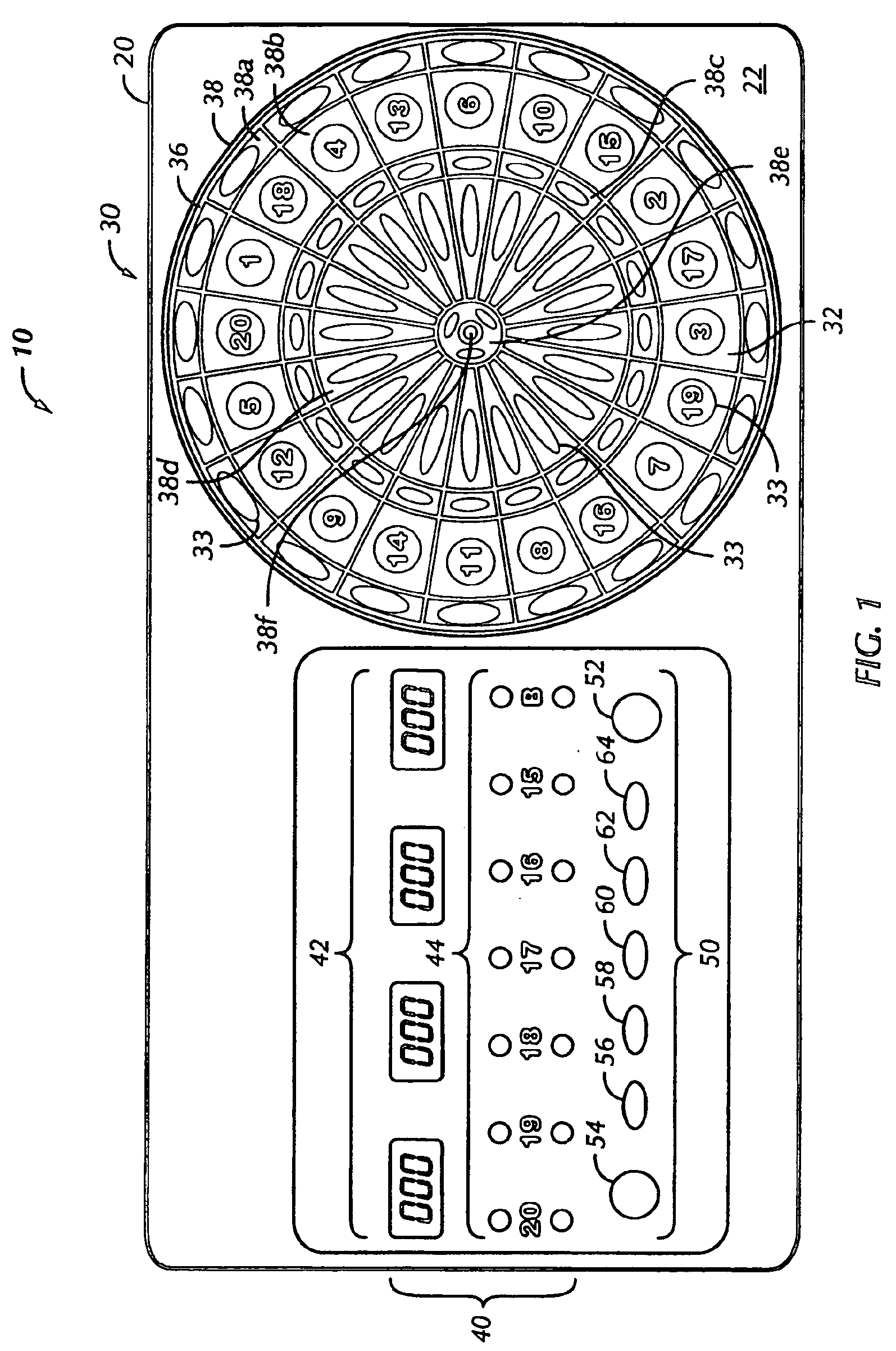 Touch pad scoring apparatus for dart games