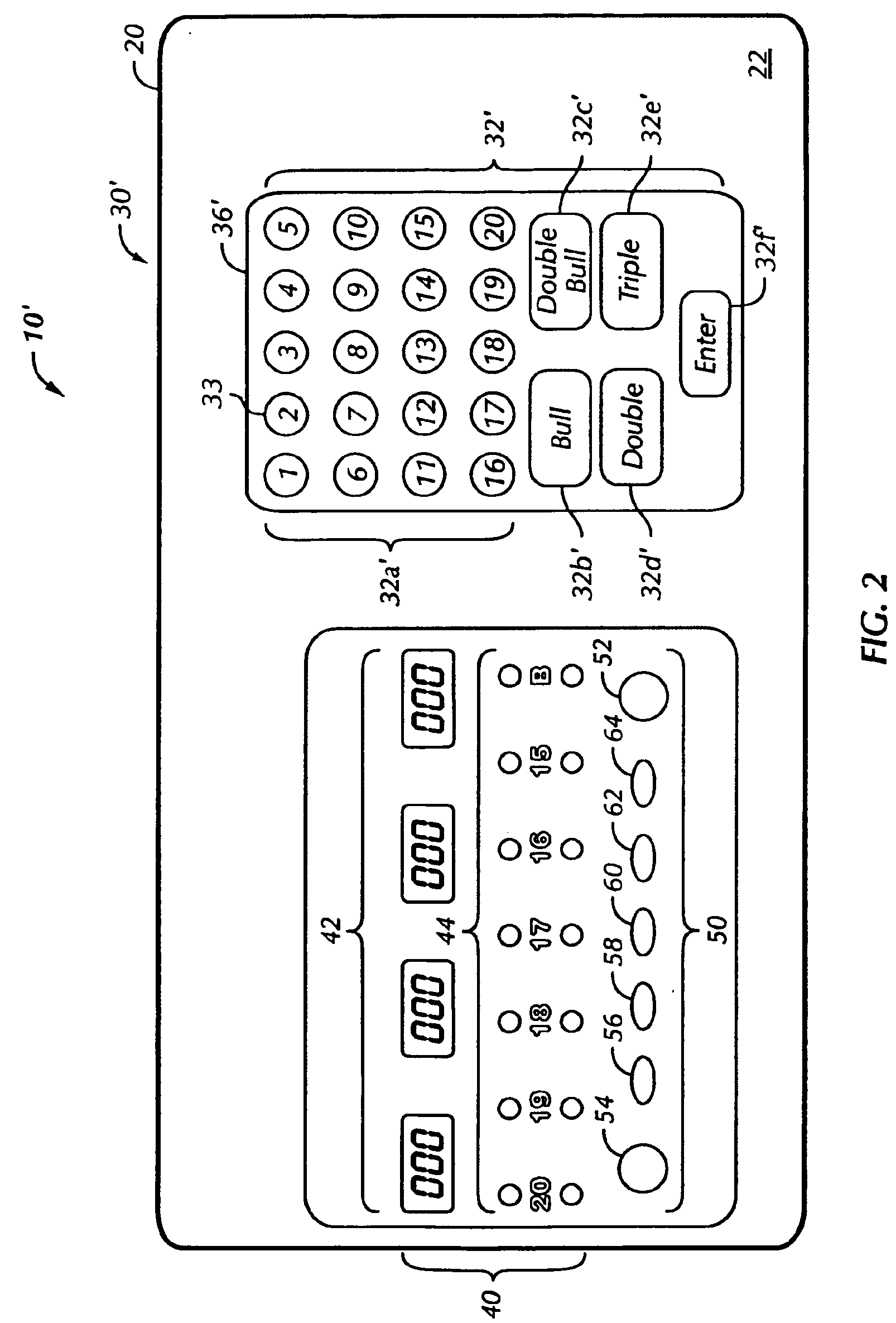 Touch pad scoring apparatus for dart games