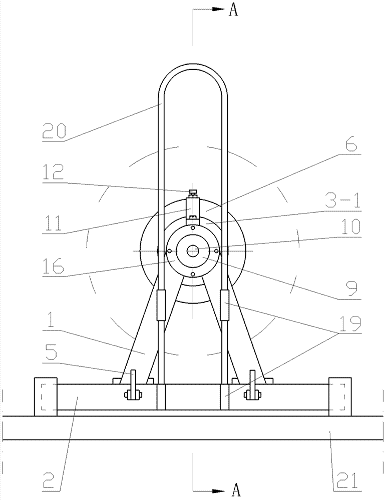 Rapid dismounting type supporting structure for coiled paper roll