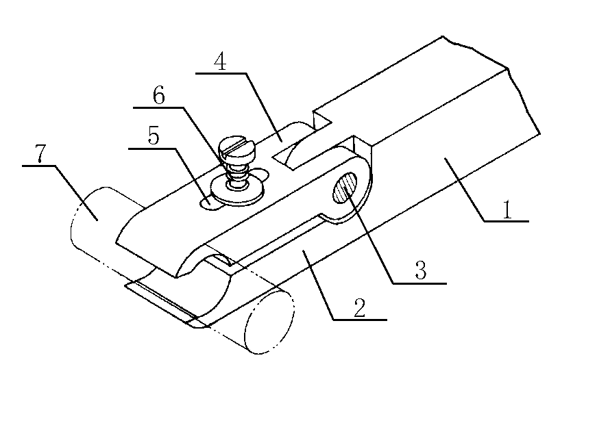 Simple workpiece clamping device for feeding mechanism