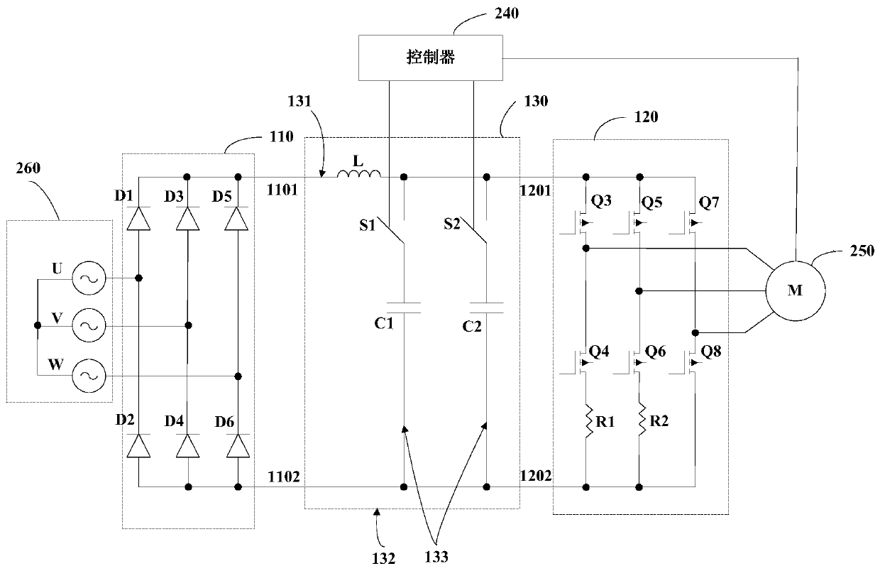 Driving system, air conditioner equipment, control method and controller