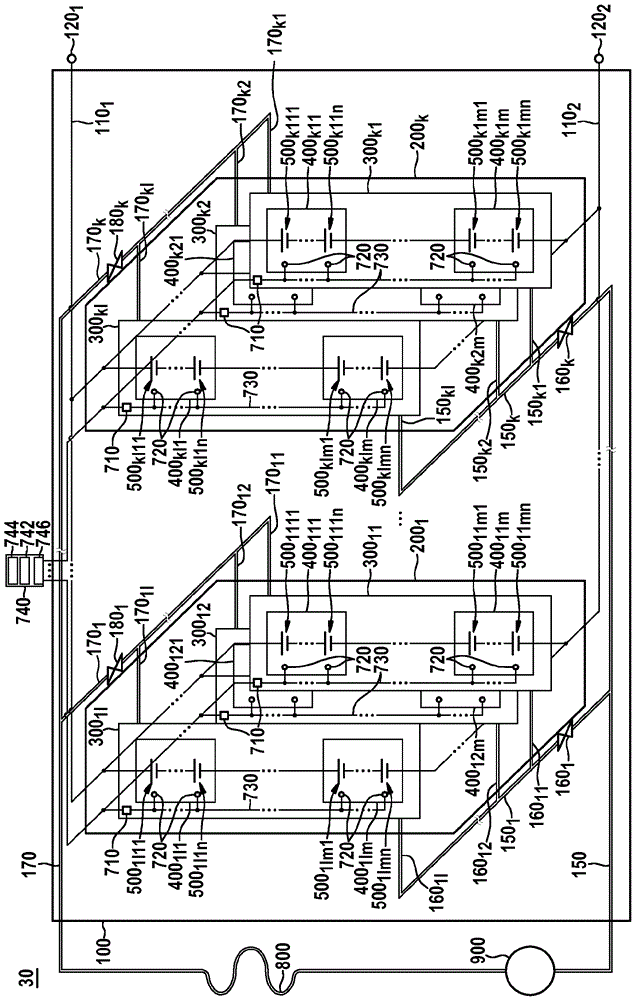 Device and method for monitoring an energy store and energy store having the device
