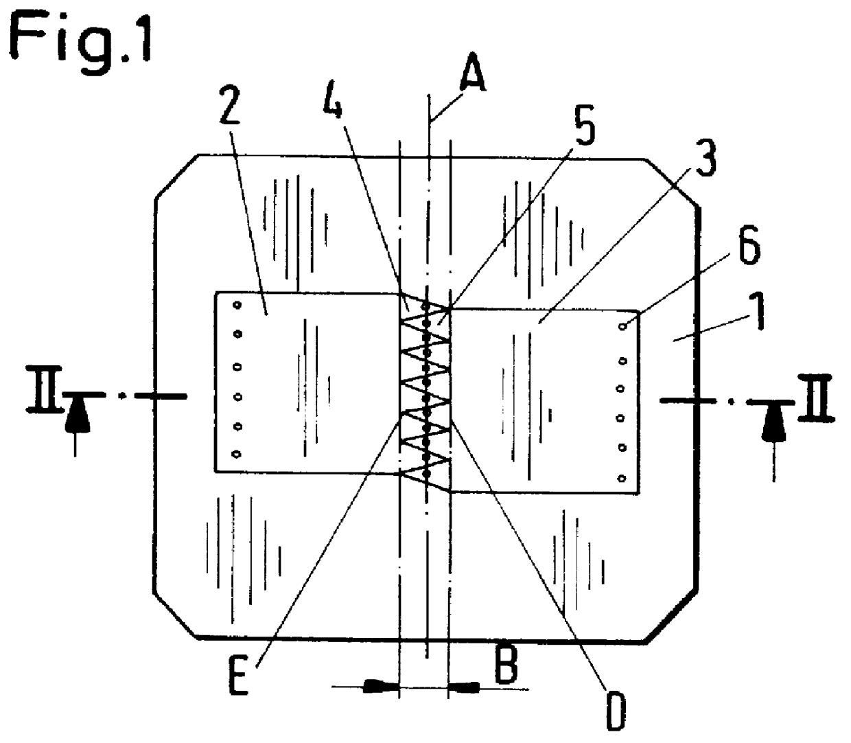 Multiple-plate structure of zonal design for a shaped part