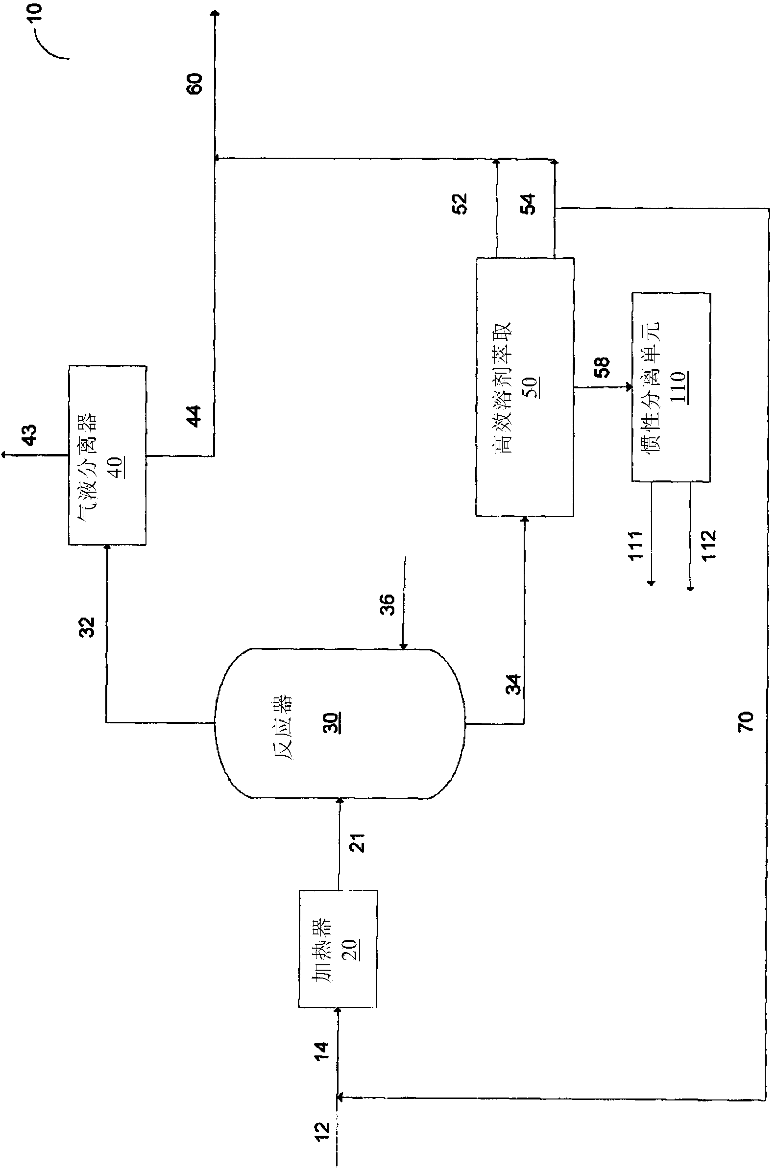 Solvent de-asphalting with cyclonic separation