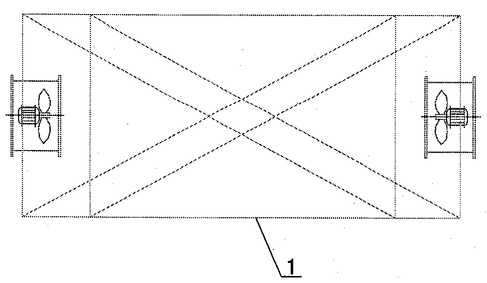 Mixed-flow shelf freezer for boats