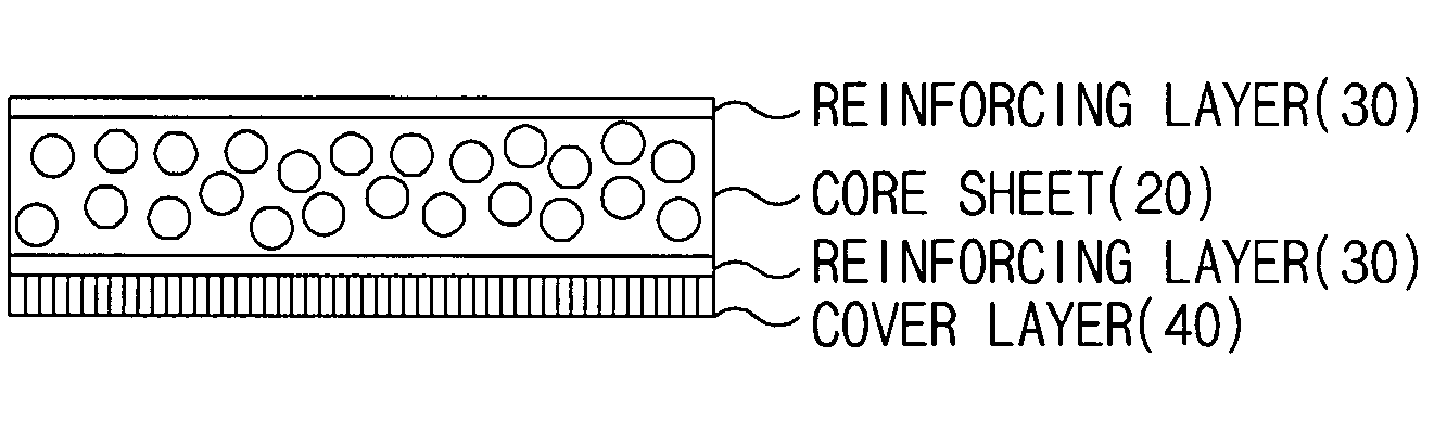 Base material for vehicle headliner