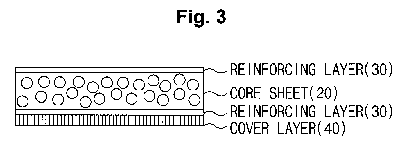 Base material for vehicle headliner