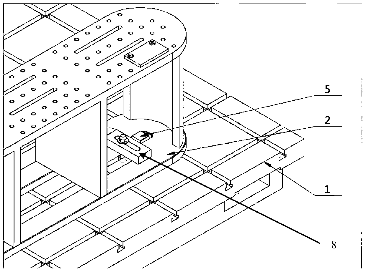 Clay numerical control milling clamping platform and clamping method