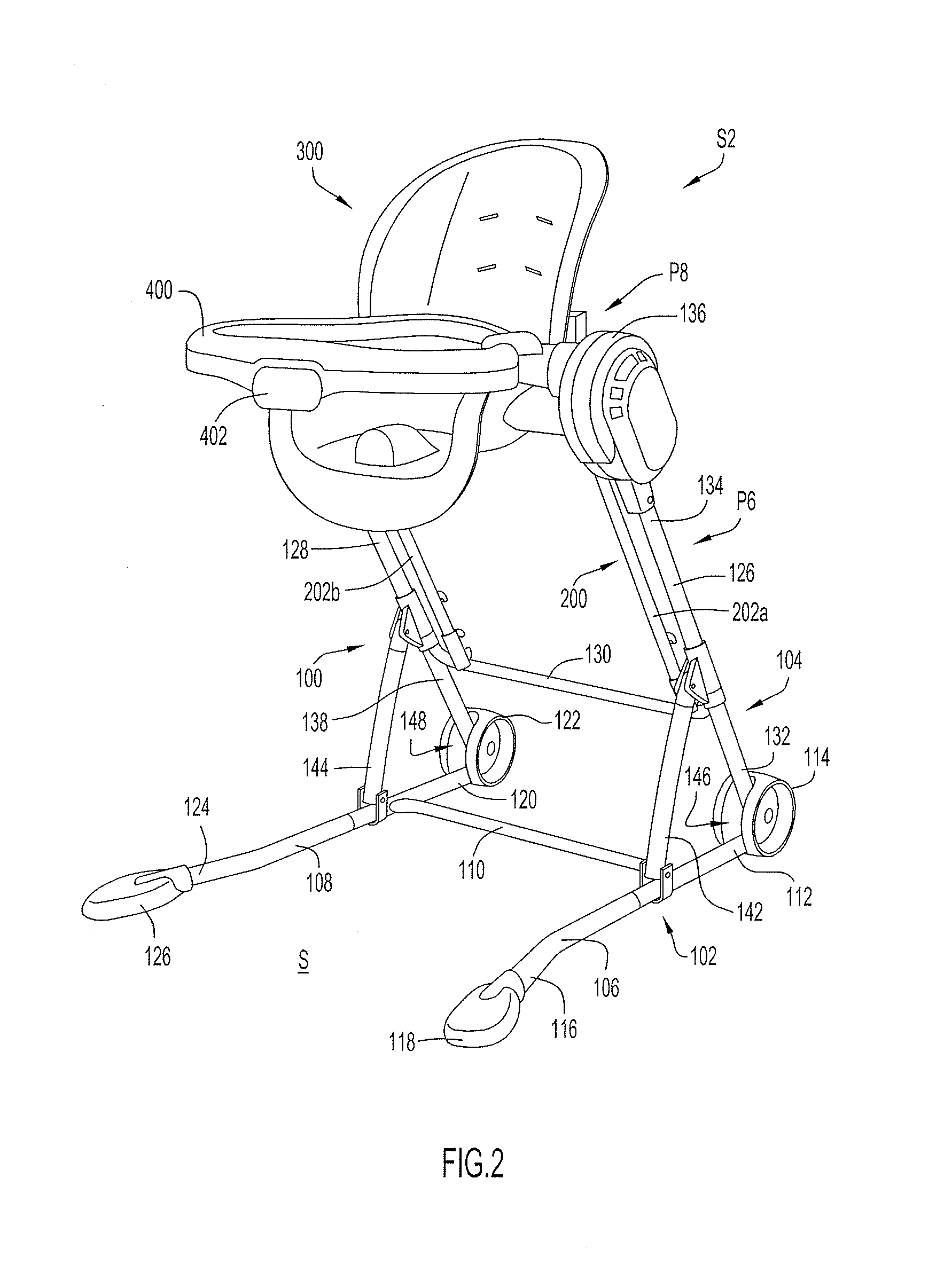 Reconfigurable infant support structure