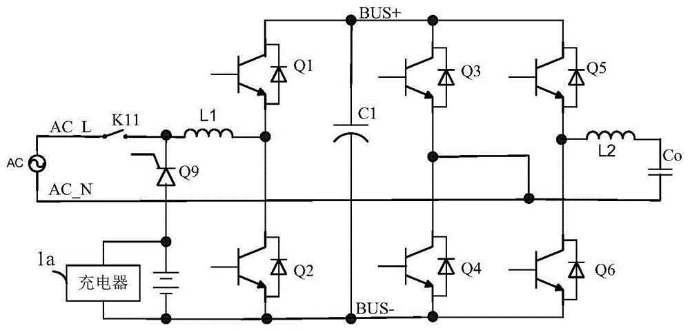 A three-bridge-arm topology circuit, its control method, and an uninterruptible power supply system